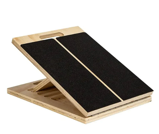 Wooden Fitness Stretch Board – Multi-Angle Slant Board for Flexibility, Posture & Mobility
