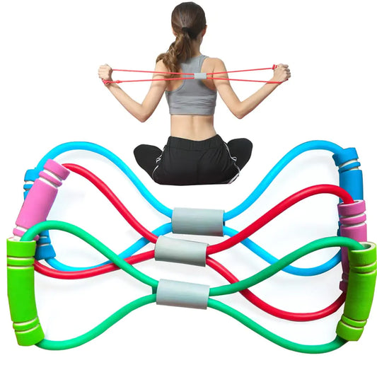 Figure 8 Yoga Resistance Band – Stretch & Strengthen Arms, Chest, Shoulders & Back