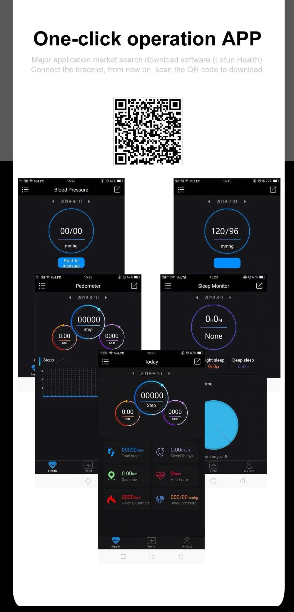 Smart Fitness Bracelet – Real-Time Health & Activity Tracker for Daily Wellness