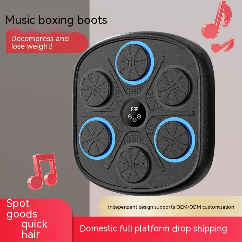 Music Boxing Target Wall Fitness Equipment β Rhythm Training with Sound-Responsive Impact Zones