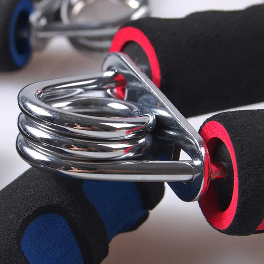Fitness Hand Gripper – Strength Trainer with Soft Sponge Handle & Chrome Spring