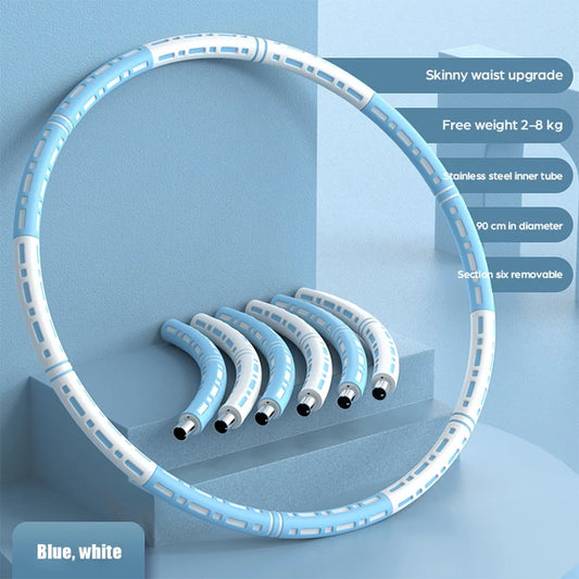 Stainless Steel Removable Fitness Hoop – Sculpt Your Core with Ease