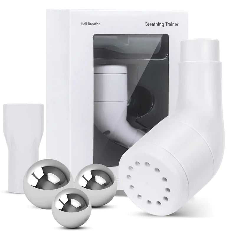 Breathing Exercise Device for Lungs – Steel Ball Lung Trainer for Capacity, Mucus Relief & Drug-Free Therapy