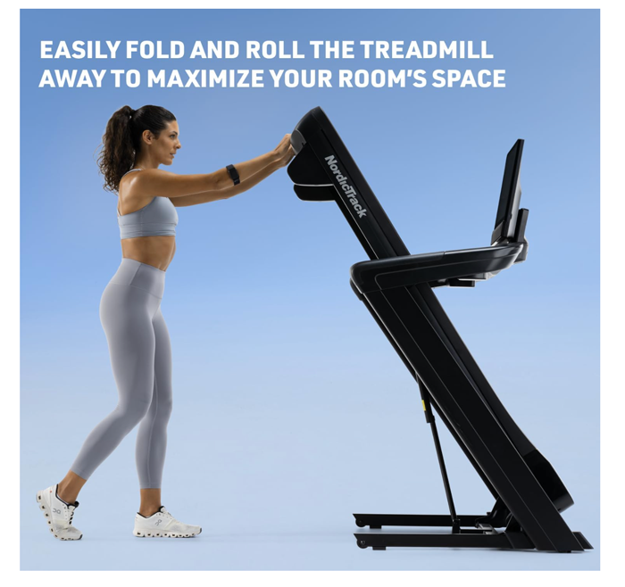 NordicTrack Commercial Treadmill with 24" Pivoting Touchscreen – Premium Foldable Cardio Machine
