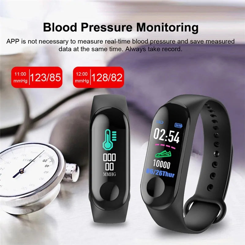 Smart Fitness Bracelet – Real-Time Health & Activity Tracker for Daily Wellness
