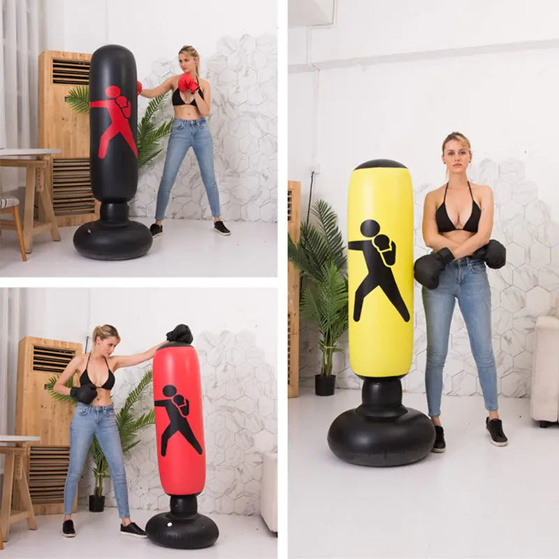 Inflatable Boxing Column – Stress Relief & Full-Body Fitness Anywhere