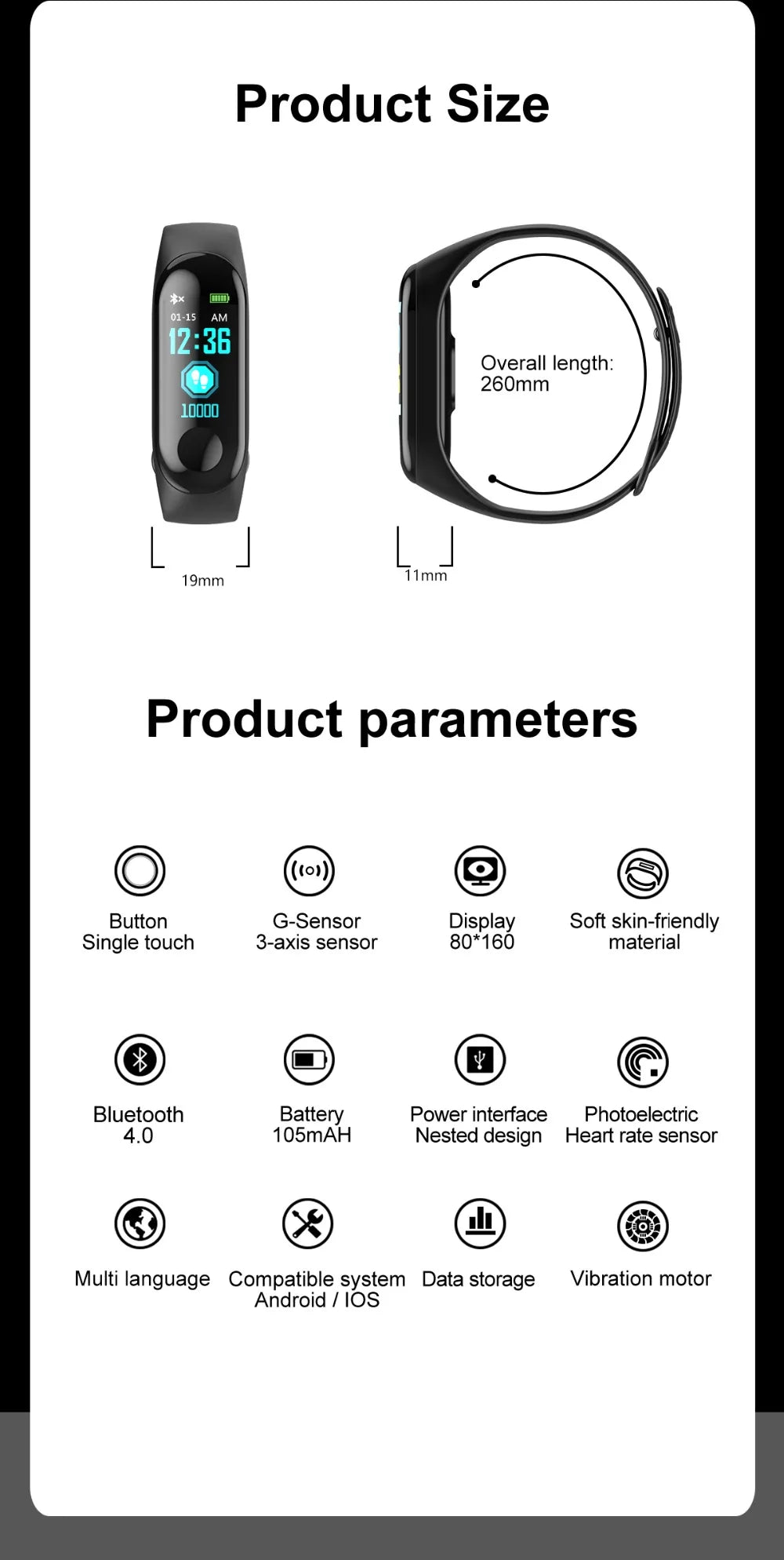 Smart Fitness Bracelet – Real-Time Health & Activity Tracker for Daily Wellness