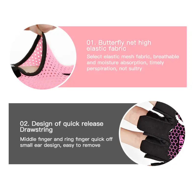 Fitness Sport Gloves – Breathable, Padded Training Gloves for Lifting, Cardio & Cross Training