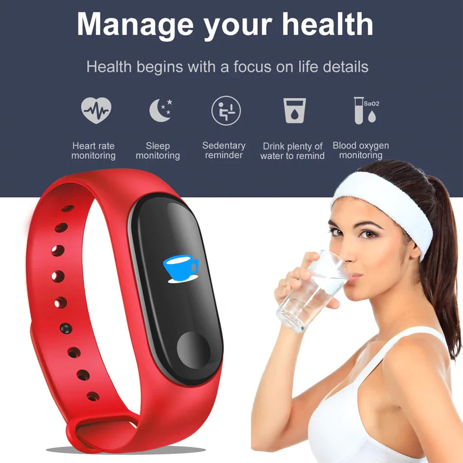 Smart Fitness Bracelet – Real-Time Health & Activity Tracker for Daily Wellness